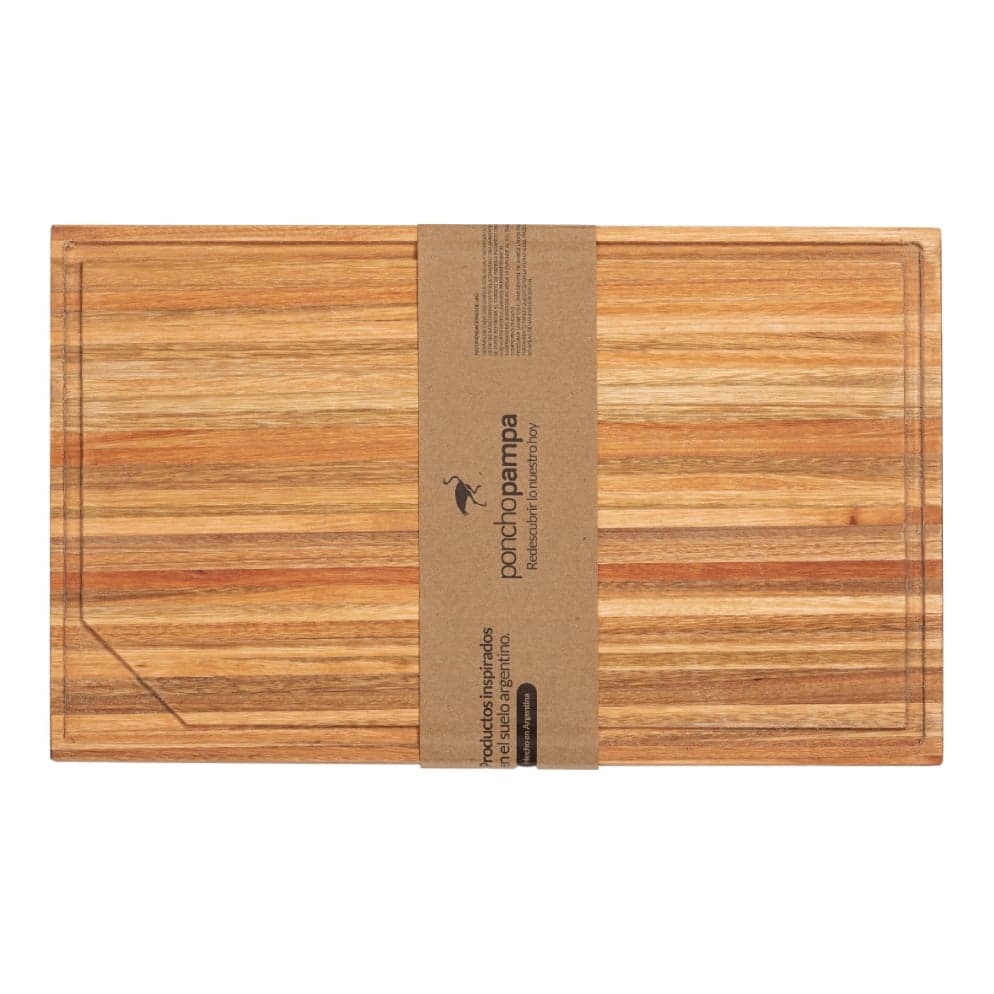 Tabla De Asado Poncho Pampa 50x30x3 cm