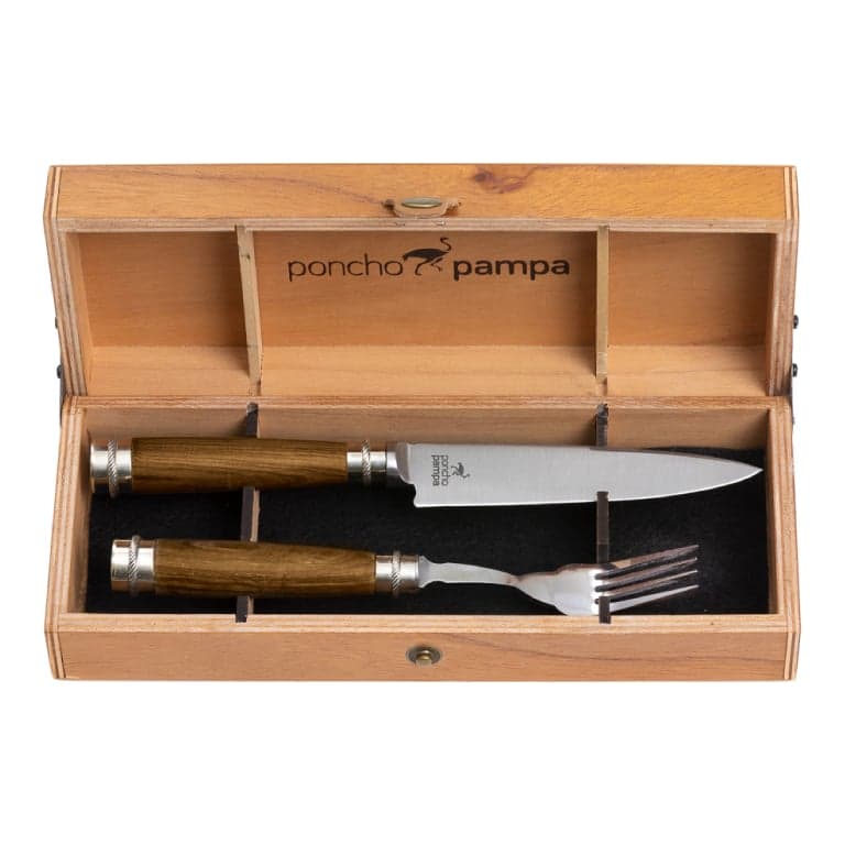 Set De Cubiertos Asado Premium Poncho Pampa