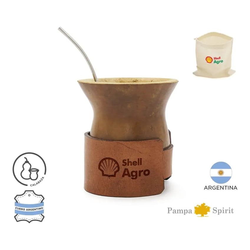 Mate Alazan ( Calabaza + Cinturon De Cuero)
