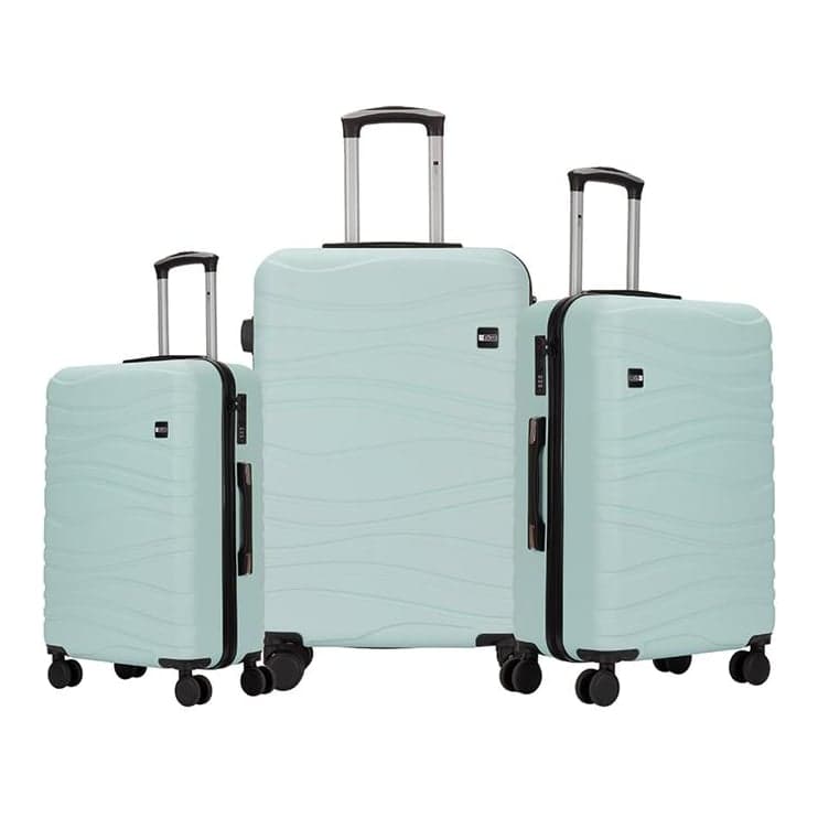 Zom Valijas Zl-s052lg - Set X 3 Medidas - Wavy Blue Mint