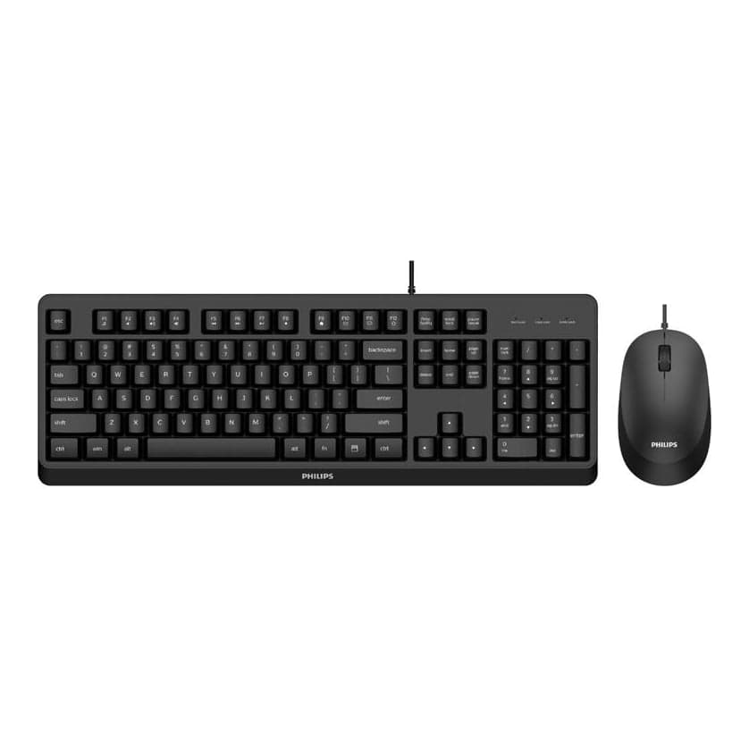 Philips Tec+mou Series 2000 USB 1200dpi 104keys Black