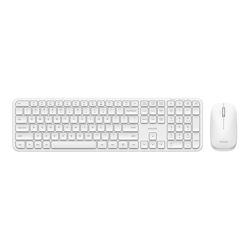 Philips Tec+mou Wirel USB 1600dpi 104keys White