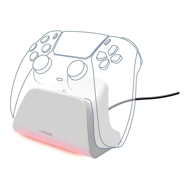Trust Gxt 255w Single Charging Dock Ps5 White