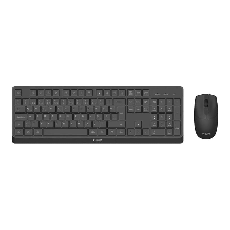 Philips Tec+mou Wirel USB Serie 3000 1600dpi 104keys Black