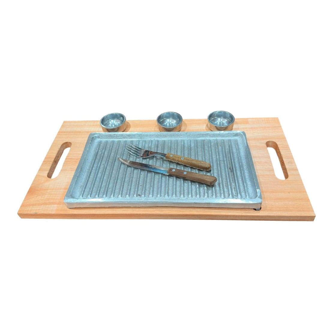 Tabla Parrillera 3 Dips + Cubiertos
