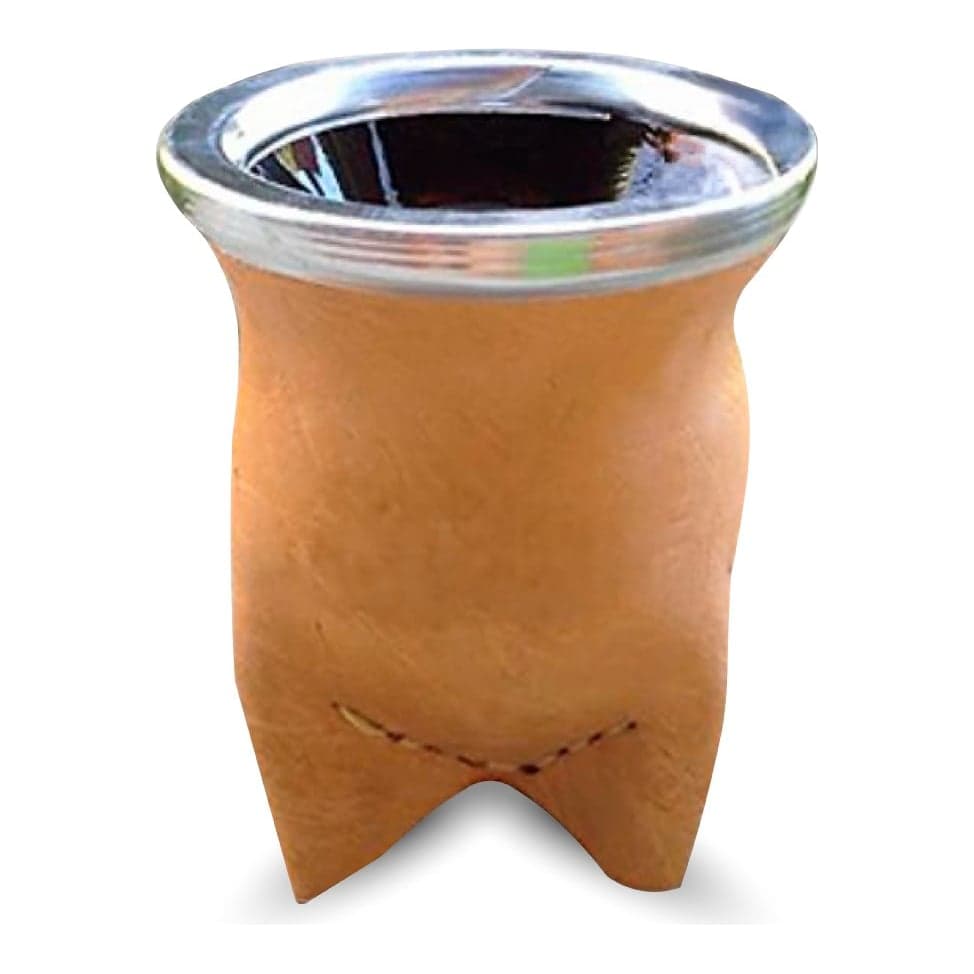 Mate Vidrio Y Cuero