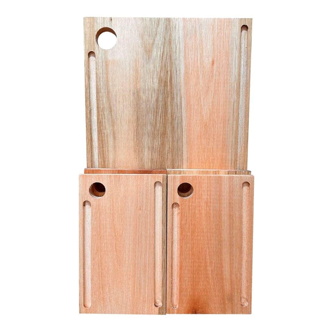 Set Tabla Asado + 4 Platos