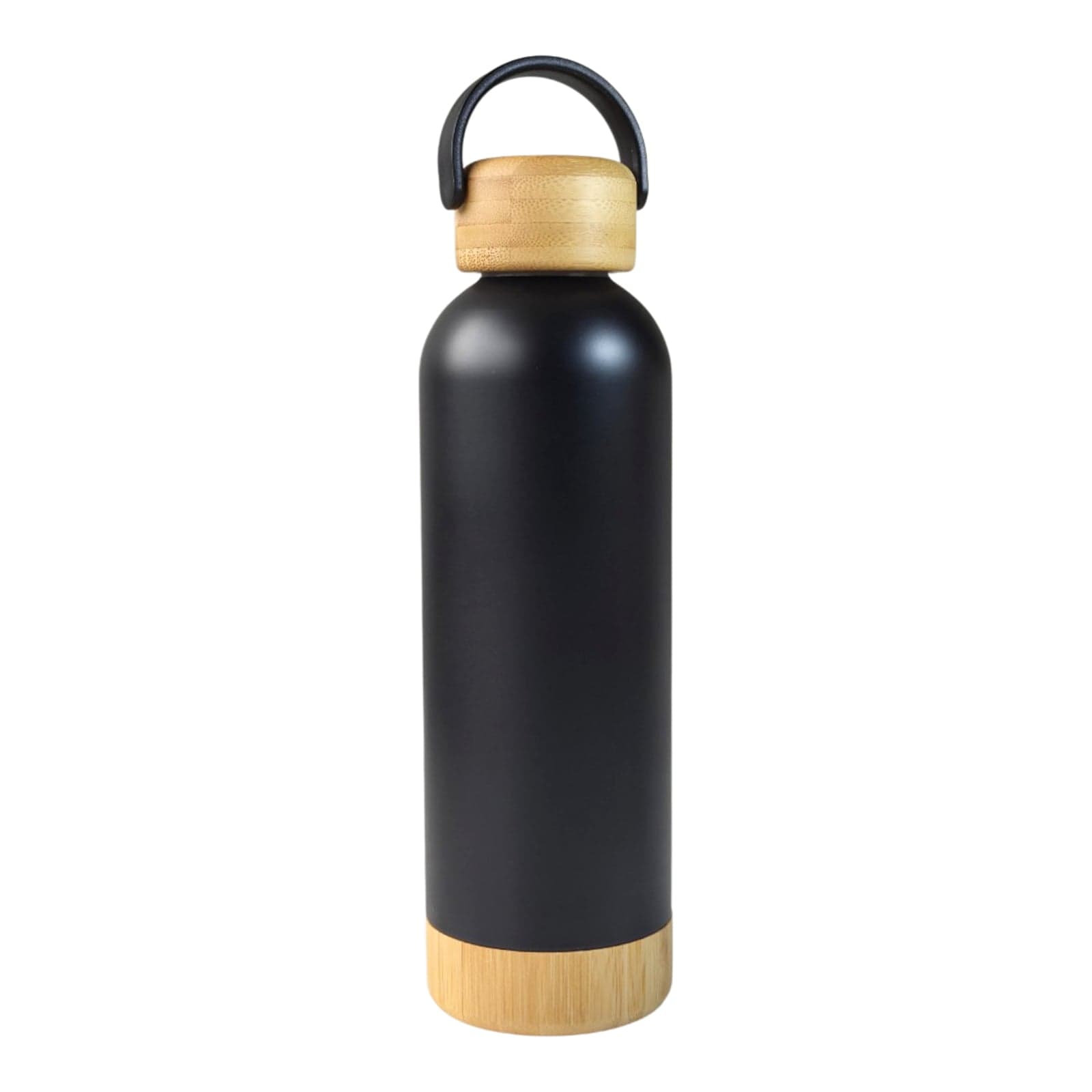 Botella Térmica Acero Y Bamboo 500 ml