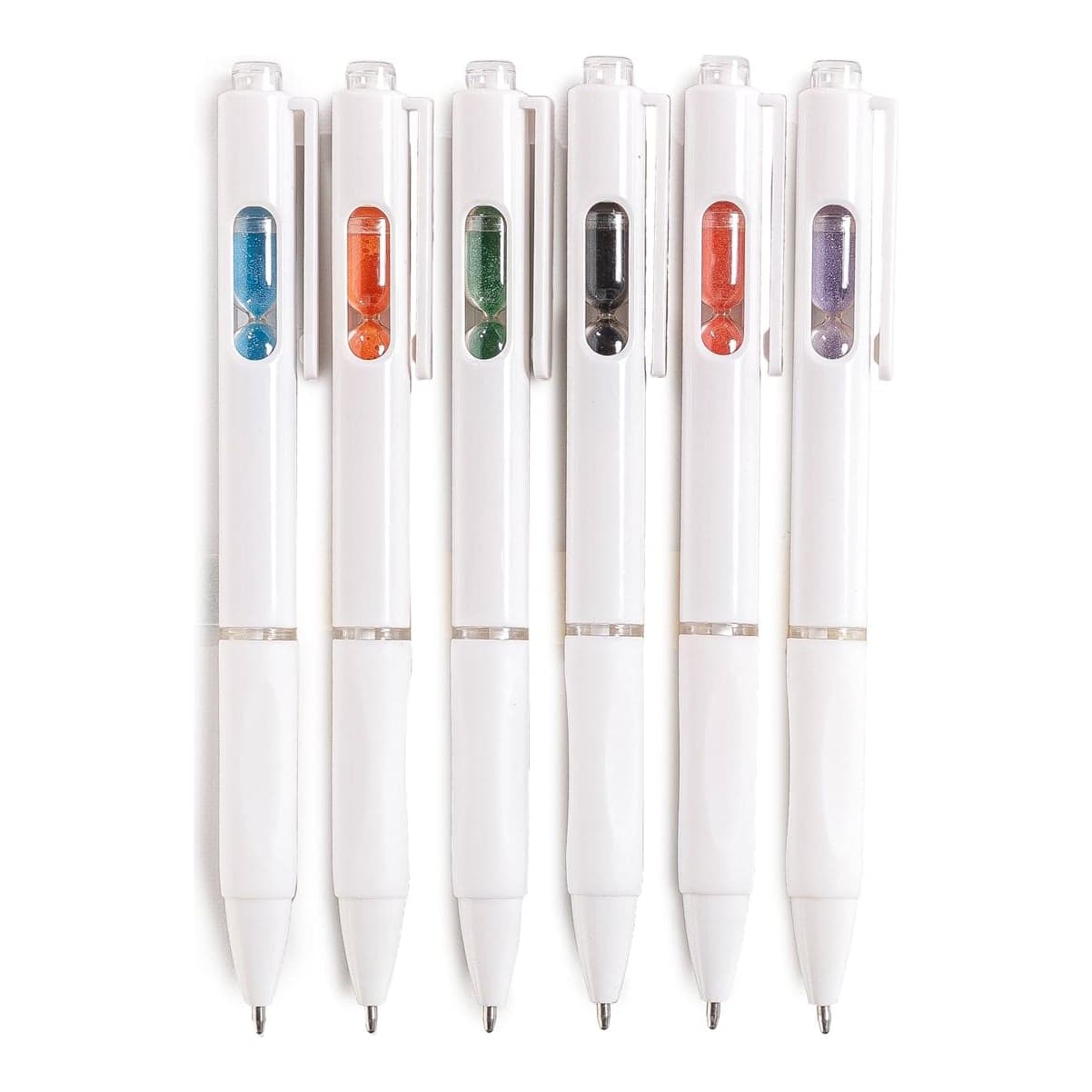 Bolígrafo Sand Timer Retráctil Blanco