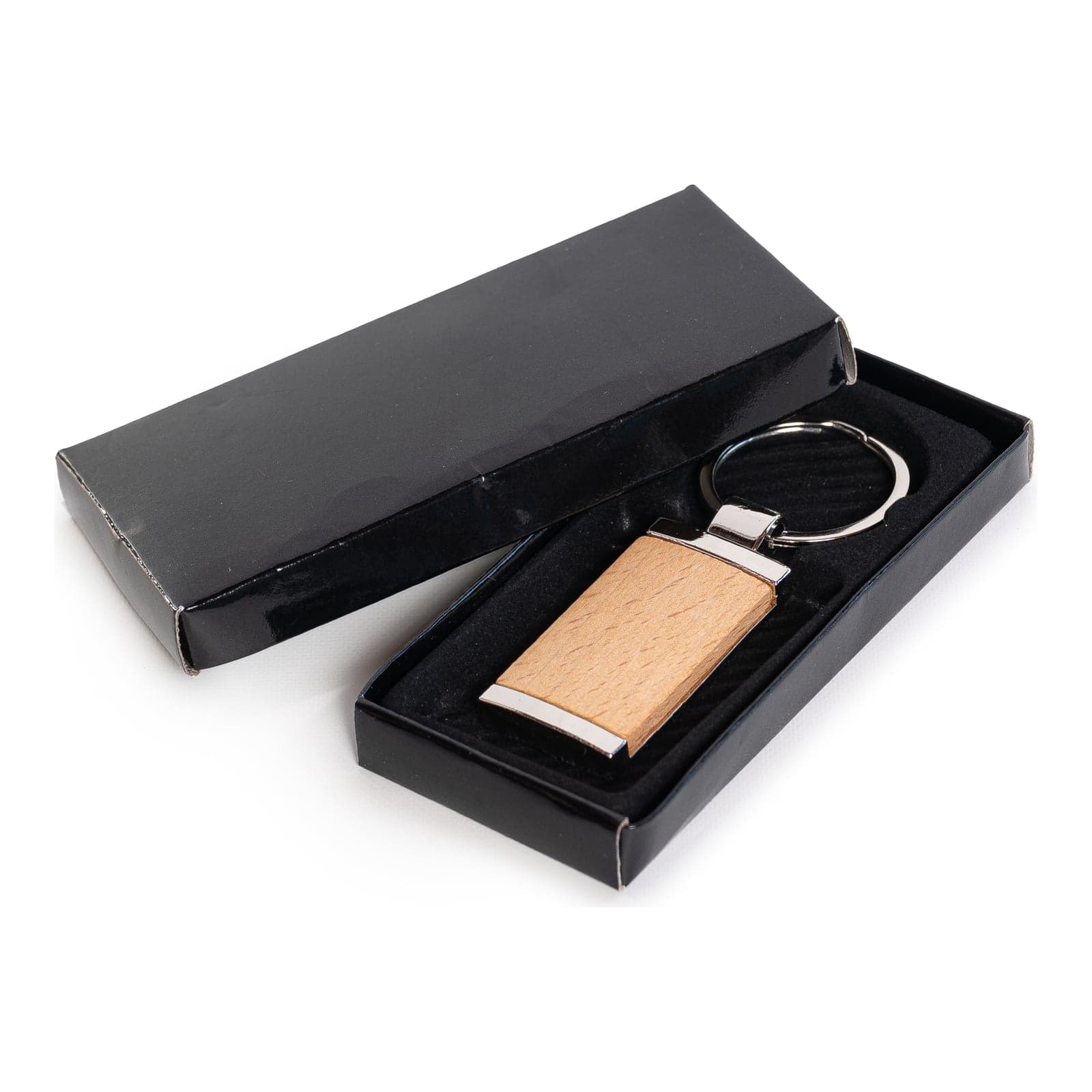 Llavero Bamboo Metal Rectangular