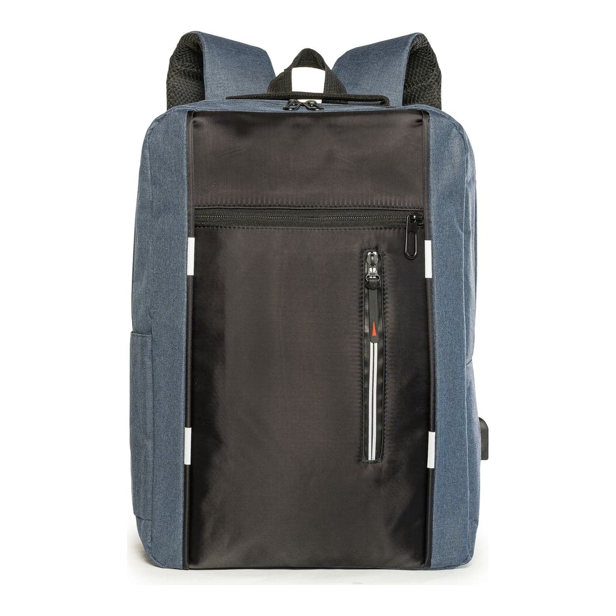 Mochila Notebook Con USB Azul