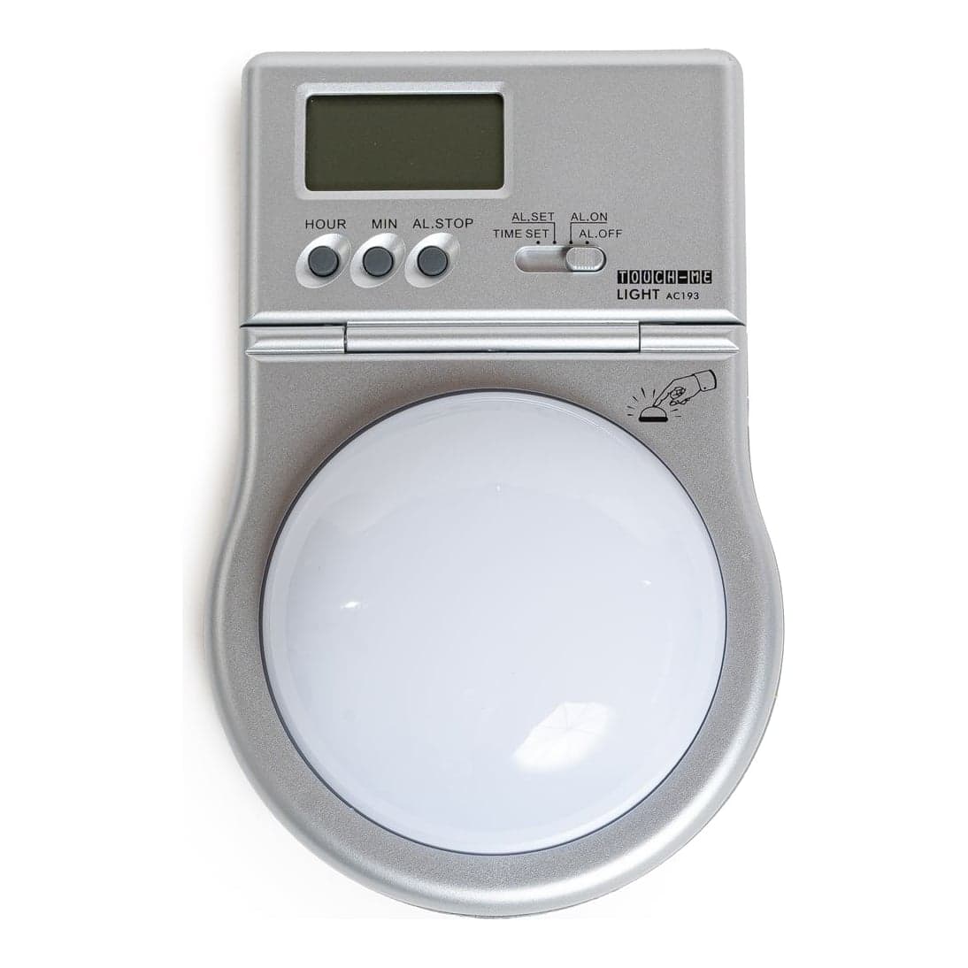 Reloj De Mesa Plástico Con Luz Y Alarma