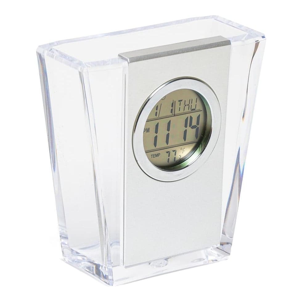 Portalápiz Con Reloj Y Alarma